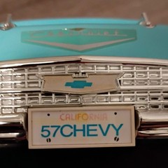 Chevrolet 57 Chevy Video Cassette Rewinder Blue Car Shaped DC 12V 200mA Taiwan