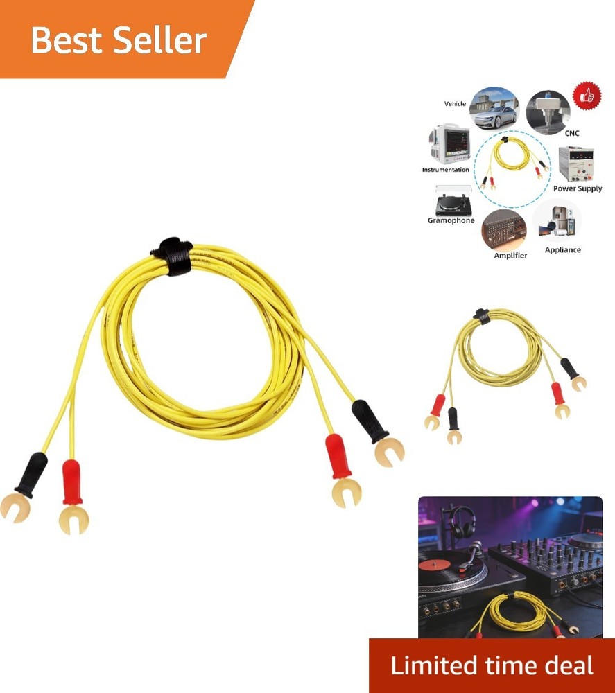 Standard 6Ft Turntable Ground Wire 2-Pack – Connect Your Audio Tech with Ease