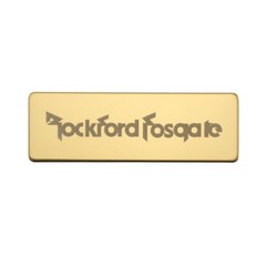Rockford Fosgate stainless steel customize Logo 60mm(2.36″)X20mm(0.78″) Gold