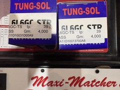 New In Box Tung-Sol 6L6GC STR Factory Matched Tube Pair – Dealer Stock