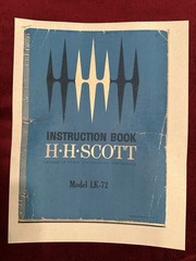 Classic H.H. Scott LK-72 Stereomaster Tube Amplifier – VINTAGE – Early 1960’s