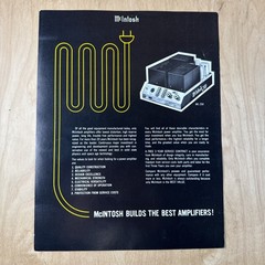 9 McIntosh Sales Brochures MC250 MC300 C29 MA6200 MR74 MC2300 C27 MR78