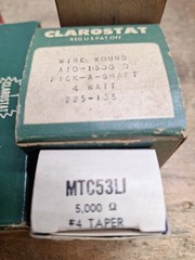 NOS Potentiometer Lot Philco Ohmite Clarostat Ceramic