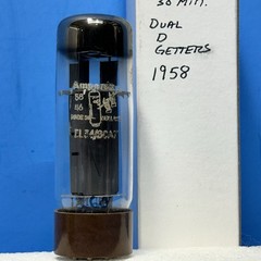 1958 AMPEREX BUGLE BOY EL34 6CA7 TUBE DOUBLE D GETTERS TESTED 104%
