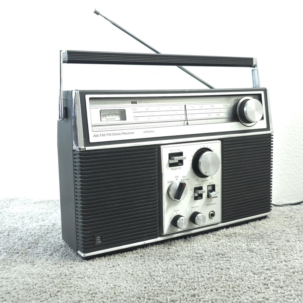 Vintage JC Penney AM/FM Stereo Receiver Radio AFC 680-1913 Works Retro 1970s