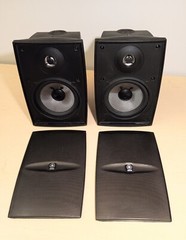 Pair Yamaha NS-AW1 Two-Way Indoor/Outdoor Black Speakers – tested