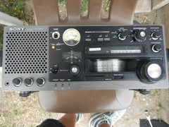 SONY ICF-6800W FM/AM/SW BCL Radio AC Adapter TURNS ON Tested Working AS IS