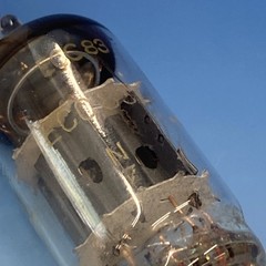 Rare Tungsram ECC83 12AX7, HALO getter, welded Maxi-Preamp II Test = NOS BN4426