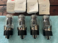 Lot of 4 Unstenciled China ST 6L6 Tubes – Quad
