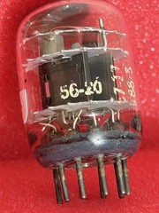 Two GE 6386 Tubes /Amplitrex Tested Balanced / D Get / x3 Mica / Early Type 1956