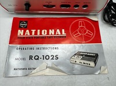 National Portable Reel To Reel RQ 102S Player Recorder PARTS/MAY NEED REPAIR VTG