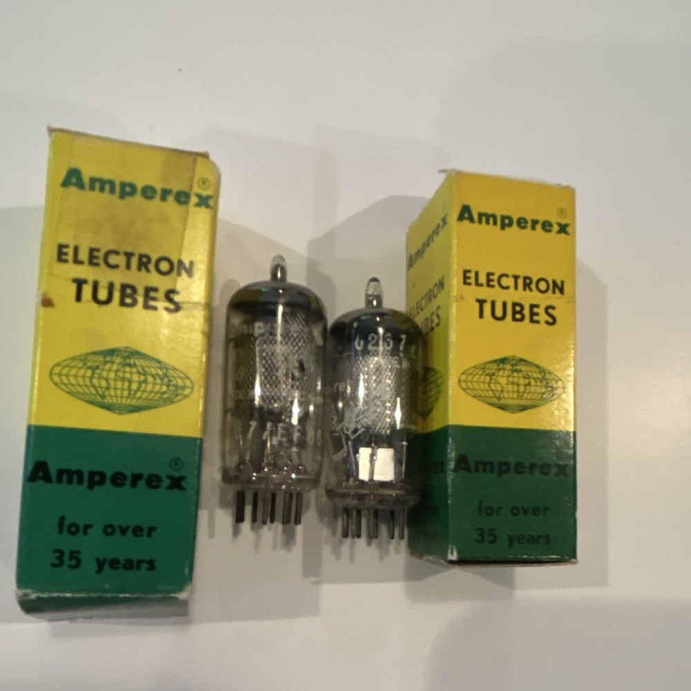 (2) Amperex Bugle Boy EF86 vintage tubes – Made in Holland. Tested strong!