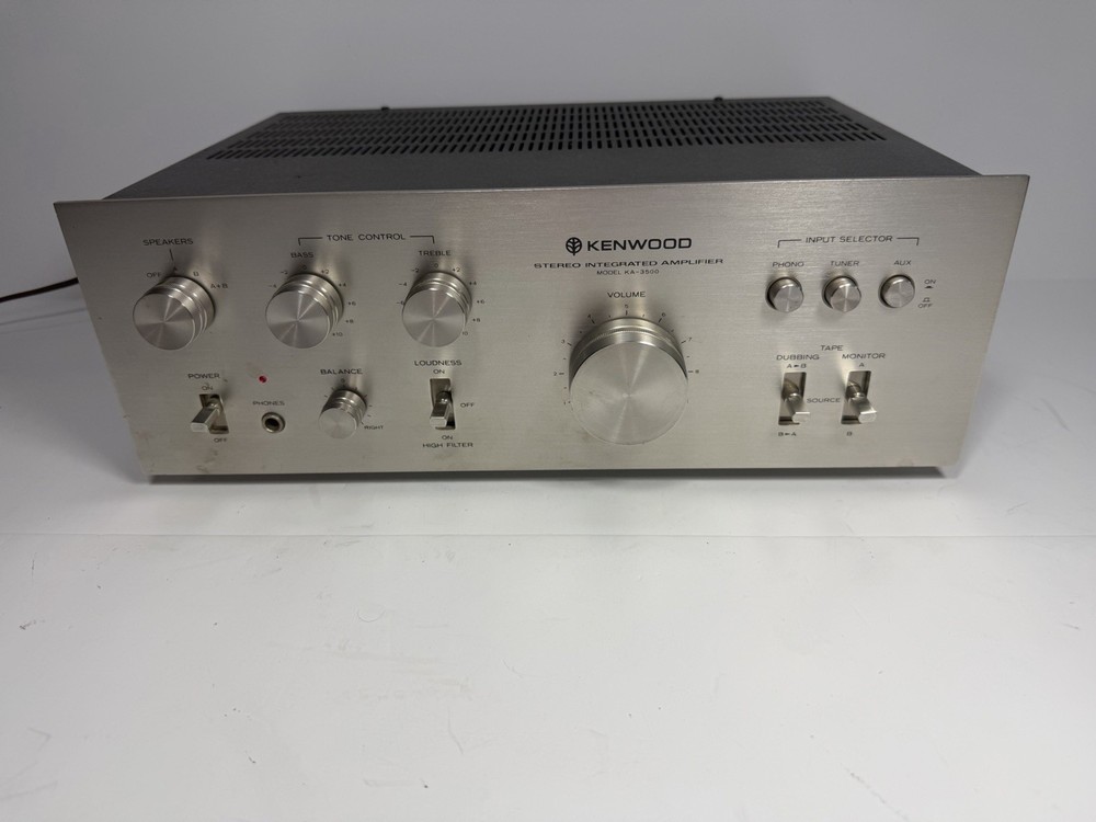 Kenwood KA-3500 Integrated Amplifier Parts Or Repair Not Tested