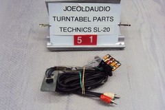 Technics SL-20 Turntable RCA Cord, Cartridge Interface, Ground Wire. Tested