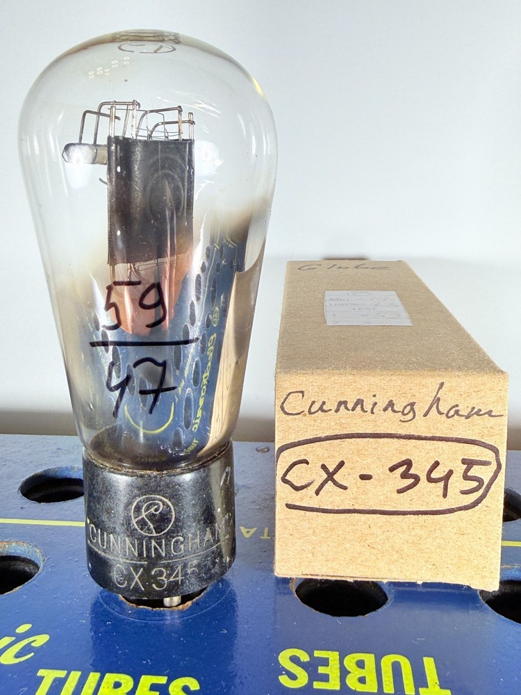 Cunningham Type CX 345 45 Globe Balloon Engraved Base Tested Good Tube