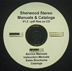 Over 90+ Sherwood Service Owner Manuals Catalogs (pdf files CD) tube solid-state