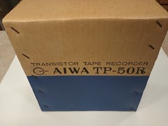 Vintage Aiwa TP-50R Reel To Reel Portable Transistor Tape Recorder/ Play NOS New