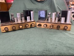 Pair of Pilotone Amplifiers AA-905 AA905 Pilot KT66 Output Tube Integrated Amps
