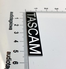 TASCAM BR-20 Tape Deck Badge Custom Aluminum