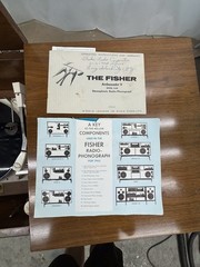 Mid-Century Fisher Stereo Radio Console w/Garrard Turntable
