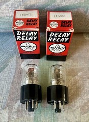Amperite 115N03 Thermal Time Delay Relays Vacuum Tubes w/ Original Boxes – Pair