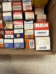 Vintage NOS Vacuum Tube Lot 70+ RCA GE Sylvania Westinghouse Tested TV Radio