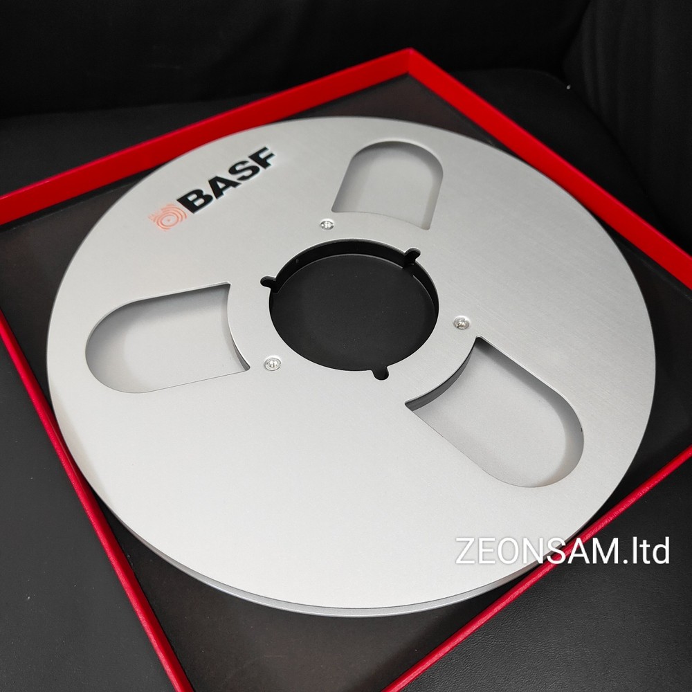 BASF 2x 10.5″ 1/4″ Empty Tape Reels For Reel To Reel Tape Recorders（ Frosted ）