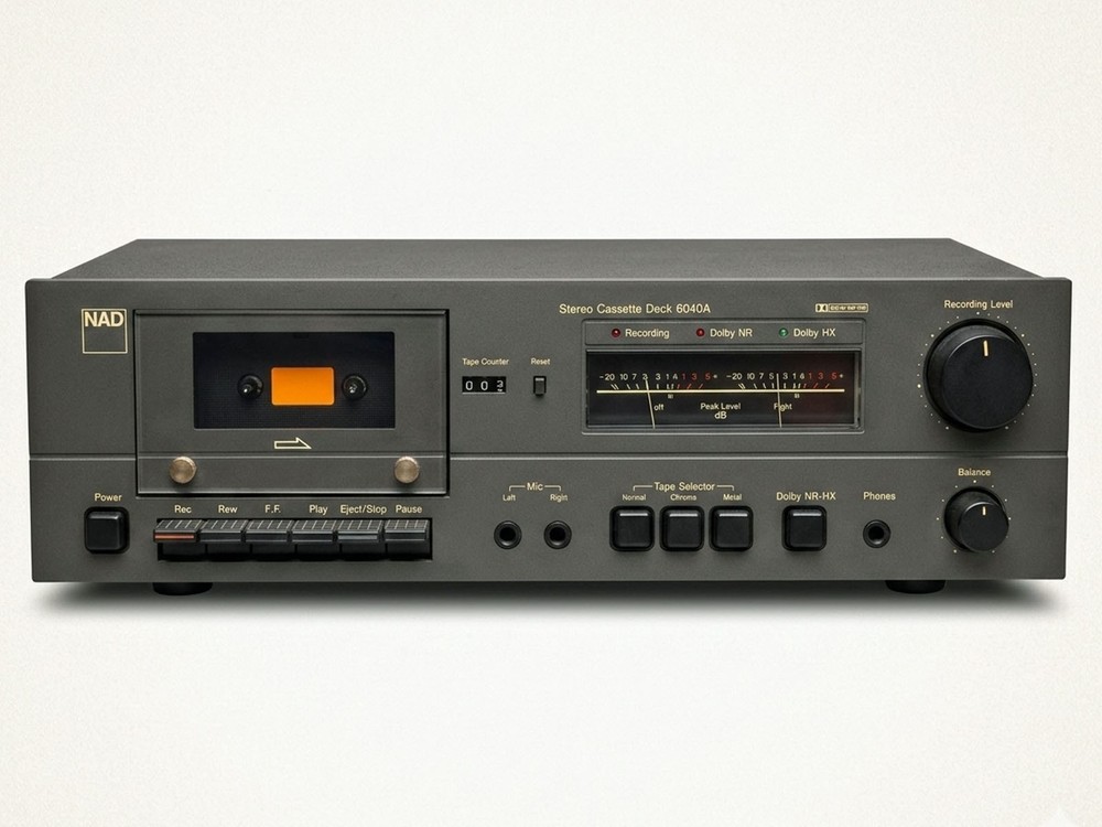 Vintage NAD 6040A Stereo Cassette Deck