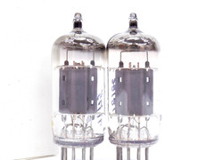 Strong Testing Pair of Vintage EI 12AX7/ECC83 Vacuum Tubes w/Matching Codes