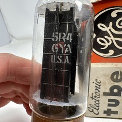 GE Brown Base Hanging Filament 5R4GYA Vacuum Tube NOS