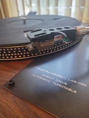 REALISTIC LAB-420 TURNTABLE WORKING VINTAGE DIRECT DRIVE FULL AUTO NEW COVER