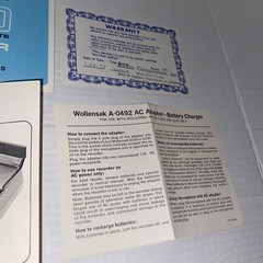 Vintage Wollensak 3M 4200 Instructions Papers ONLY For Cassette Recorder