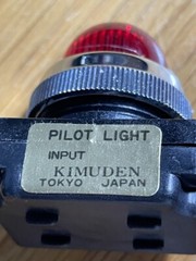 One RED KIMUDEN Pilot light with a 18 V bulb.