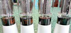RCA 6L6GC – 100% MATCH – Quad Black Plates 1963, 1963, 1966, 1966, Grade A