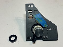 Dual 1257 Turntable Plinth Trim Parts Pitch/Speed Start/Stop Anti-Skating