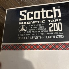 SCOTCH 200 7″ Reel 1/4″ x 2400′ Magnetic Tape – (200-1/4-2400) – FACTORY SEALED