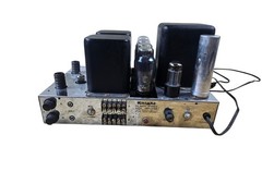 Knight KB-85 Tube Amplifier Powers On w/ 1958 Mullard Blackburn EL37 Quad 60w