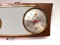 RCA Victor 1-TC-41 Transistor Barometer Clock Radio (1956) Rare Unit w/ Labels