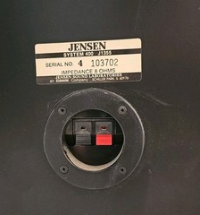 Vintage Jensen System 400 Floor Speakers. Fully Tested. Crossover Selector. Read