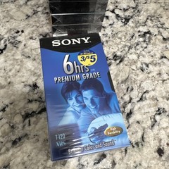 Vintage VHS Blank Tape Lot Of 12 Sony TDK Assorted New Sealed