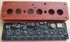 Nixie clock kit. 6 x 14 tubes. No soldering. Everything included. Wood case.