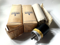 Rare Pair (2) C3m NIB Tube Siemens ~ Valves Engraved Top