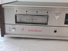 VINTAGE WINDSOR AM/FM 8 TRACK STEREO RECEIVER PLAYER WITH ANTENNA TESTED 70’S