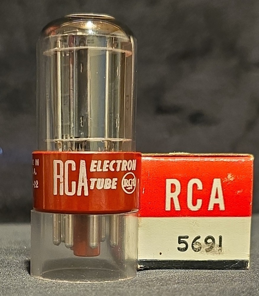 RCA 5691 6SL7 GT TUBE 10,000 HOUR RED BASE RUGGED HI FIDELTY AUDIO NIB