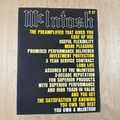 9 McIntosh Sales Brochures MC250 MC300 C29 MA6200 MR74 MC2300 C27 MR78
