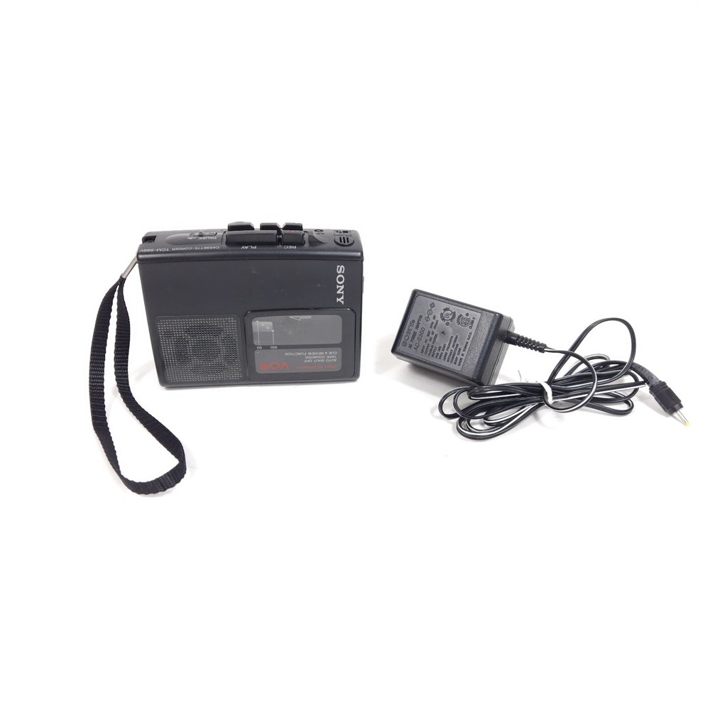 Vtg Sony TCM-S66V Cassette Recorder With AC Power Cable For Parts Or Repair