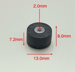 2 PCS Genuine Spare Part Pinch Roller for Most Sony TC-WR series cassette