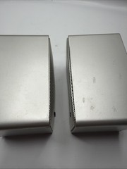 Realistic Metal Minimus-7 Book Shelf Speaker Pair Silver 8 Ohms 40W Radio shack