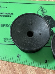 pair 2 rubber reel table spindle hold-down knobs Ampex Telex Otari+