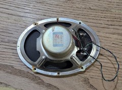 Vintage Grundig Coaxial Speaker 7059-051 W. Germany 4 Ohms 2W 2-Way Oval Radio
